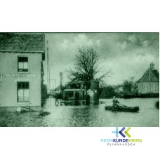 Ansicht Markt Lobith Hoogwater 1920 Coll. G.B. Janssen FA000003